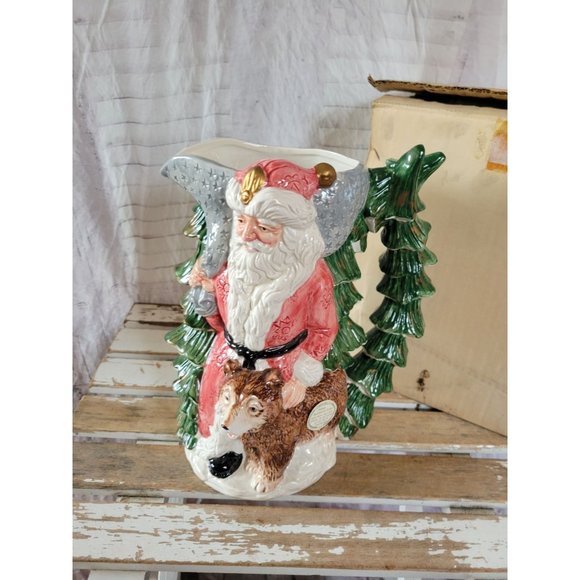 Omnibus Russian Santa picture jug bear Xmas tree decor home large - Picture 1 of 9